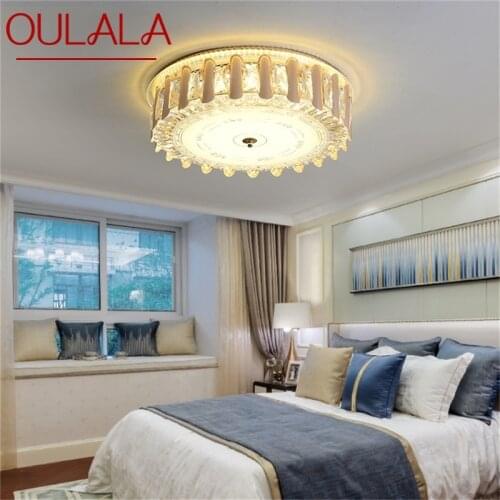 OULALA Ceiling Light Modern Luxury Crystal Lamp Fixtures LED Home For Dining Room Decoration