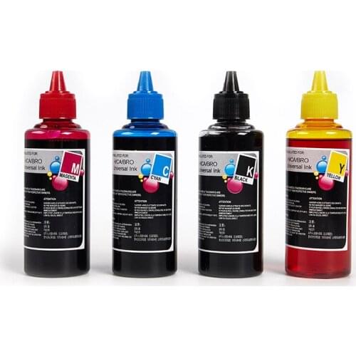 100ml Black Refilled Dye Universal Ink Kit Compatible for HP Canon Epson Brother refillable printers dye ink