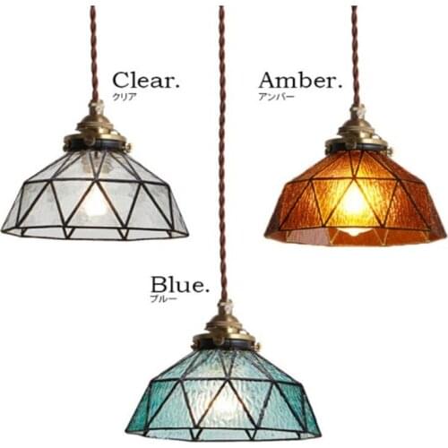 Japanese Nordic personality retro pendant lights corridor hallway restaurant lamp bedroom bedside glass lamp copper lamp CL42301