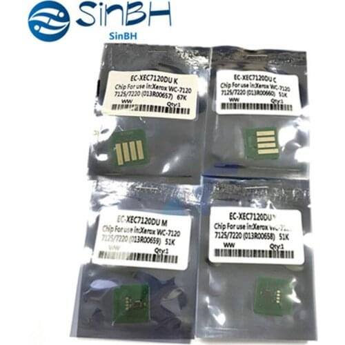 1Set X Drum Chip 51K 67K 013R00657 013R00660 013R00659 013R00658 For Xerox WorkCentre 7120 7125 7220 7225 Imaging Drum Unit Chip