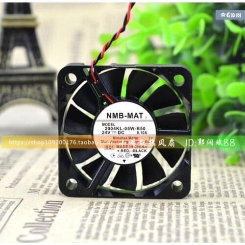 2004KL-05W-B50 24V 0.10A 5010 5cm frequency converter double ball fan 50X50X10mm cooler cooling fan