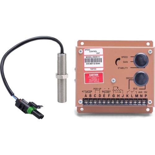 3034572 Magnetic Pickup Mpu Generator Speed Sensor With Engine Motor Speed Regulator ESD5111 Genset Controller