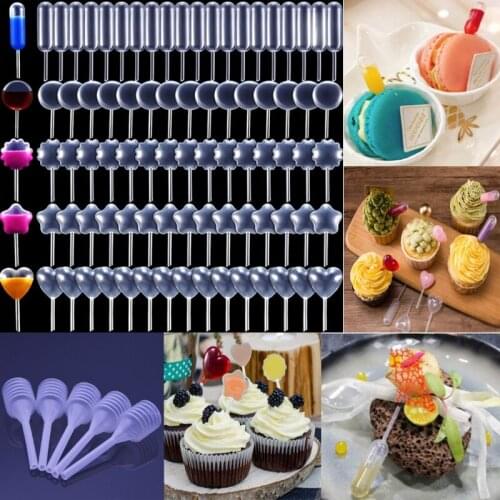 50pcs 4ml Sauce Droppers For Cupcakes Ice Cream Sauce Ketchup Pastries Macaron Stuffed Dispenser Mini Squeeze Transfer Pipettes