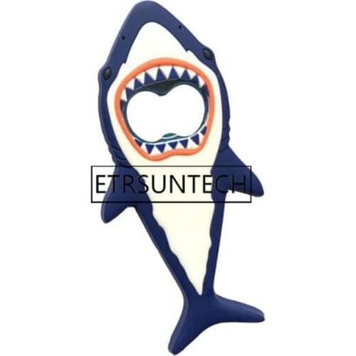 50pcs Cartoon Shark Animal Bottle Opener Beer Fridge Openers Kitchen Tools Refrigerator Fridge Magnet
