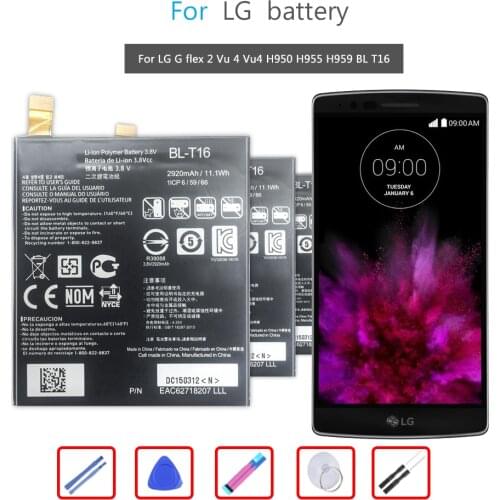 BL-T16 Mobile Phone Battery for LG H955A H959 G Flex 2 Vu 4 Vu4 H950 LS996 H955 US995 Battery 3000mAh