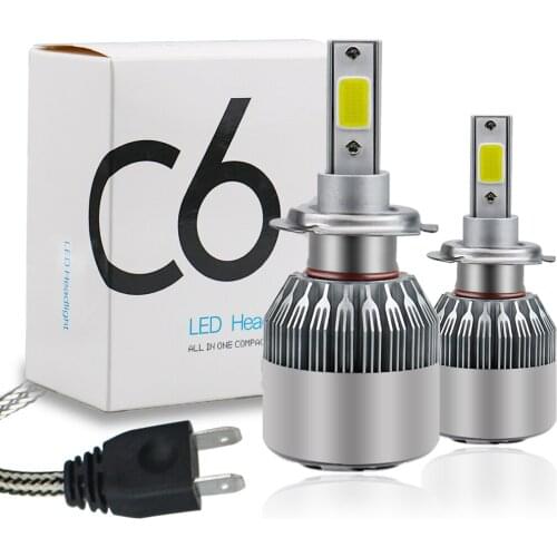​20Pair C6 Car Headlight H1 LED H4 Hi-Lo LED H7 H11 H27 9006 9005 60W 8000LM 6000K 12V Auto Headlamp Fog Light Bulb led