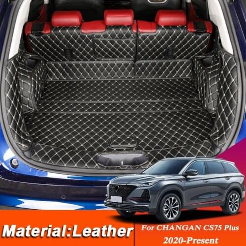 Car Styling Custom Rear Trunk Mat For Changan CS75 Plus 2020-Present Leather Waterproof Auto Cargo Liner Pad Internal Accessory