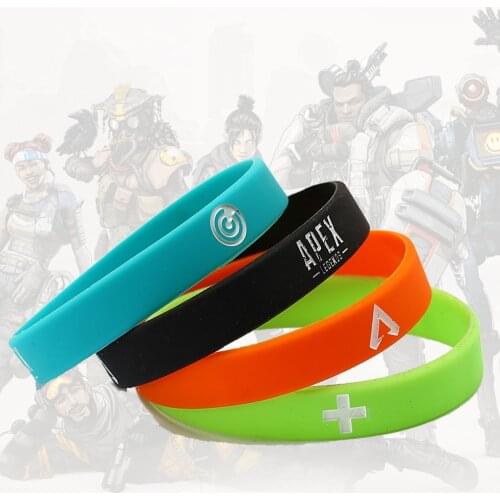 Game Apex Legends Bracelet Wristlet Bangles Colourful Sport Silicone Wristband Multi Color For Women Men Pendant Accessories