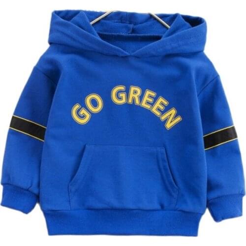 Kids Hoodie Boys Sweatshirt Girls Baby Boy Clothes Fashion Cute Hoodies 100% Cotton Cute Letters Print Full Sleeve Spring Tops