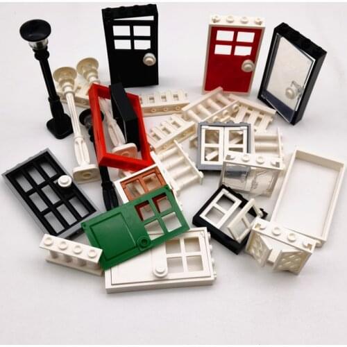 City Doors Windows Blocks Construction Toys for Kids Compatible Friends Figure Accessories MOC Parts Classic Mini Bricks Bloques