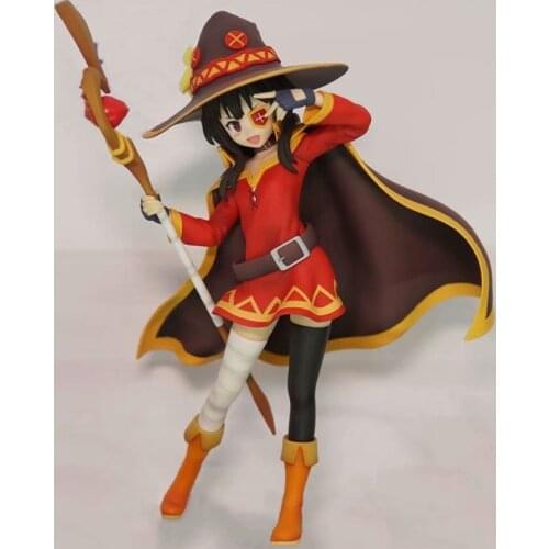 20cm Anime Figure KonoSuba Gods Blessing on this Wonderful world! Megumin Action Figure PVC Collection Model toys
