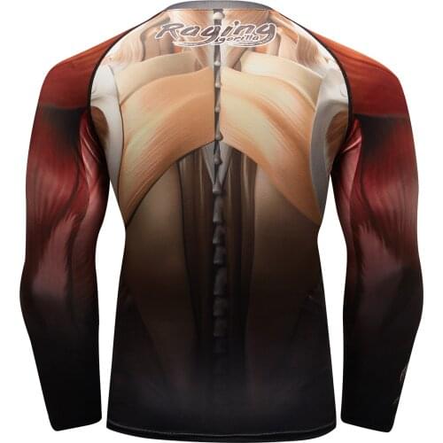 Customize specific fabric Full Printing Fitness Long Sleeves Rash Guard Fashion Gym T Shirt