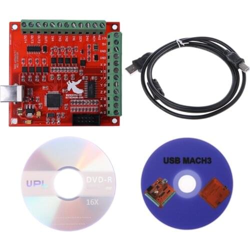 Good Quality CNC USB MACH3 100Khz Breakout Board 4 Axis Interface Driver Motion Controller