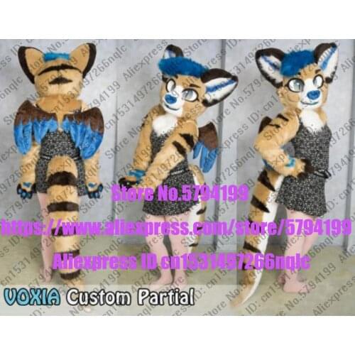 Customized Available REAL PHOTO CAT full sets husky dog Suit fursuit BJ0029 Costume fox Party Fancy Dress Carnival Gift