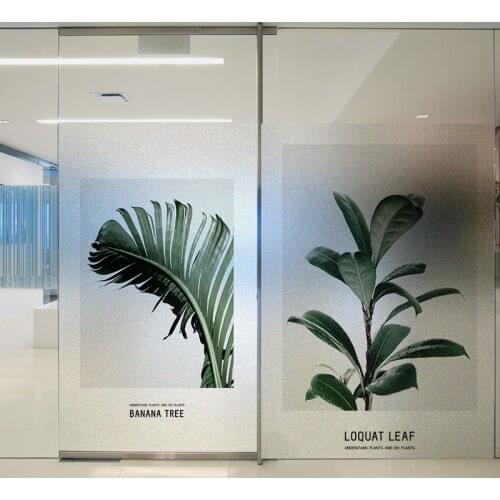 Custom Size Electrostatic Window Foil Nordic deer Decor Glass Film For Bathroom Kitchen Living Room Bedroom Balcony