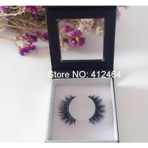 Quality Authentic Custom packaging box for mink lashes box with PVC tray ---PX2075