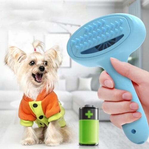 Cat Dog Pet Fur Remover Deshedding Grooming Brush Comb USB Charging Electric Vacuum Hair Fur Cleaner Trimmer Pet Supplies C42