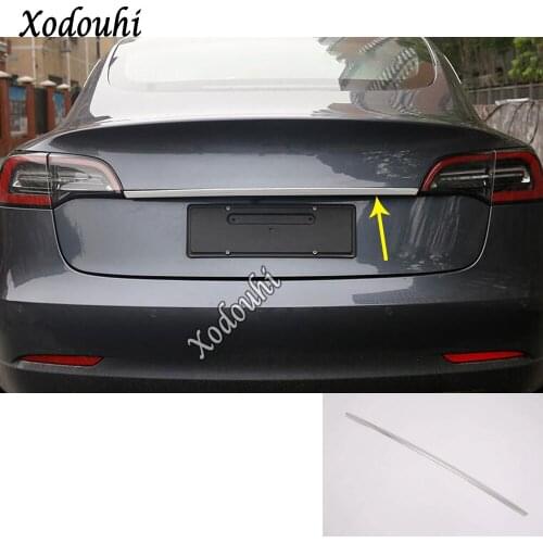 For Tesla Model 3 Model3 2018 2019 2020 Car Sticker Body Cover Protection Bumper Trim Rear Back Tail Bottom Hoods Pedal Trunk