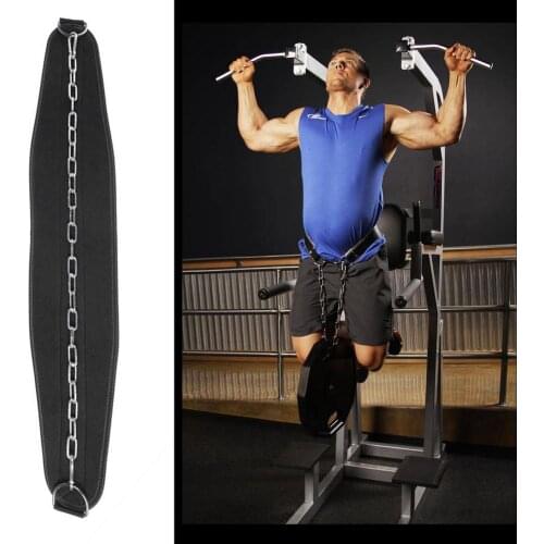 Weight Belt Inner Pad Adjustable Steel Chain Fitness Equipment Pull-up squat exercise weightlifting belts for all kinds of sport