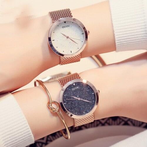 Luxury Steel Gold Ladies Watch Elegant Minimalism Rhinestone Casual Business Women Waterproof Quartz Clock Relogios Feminino
