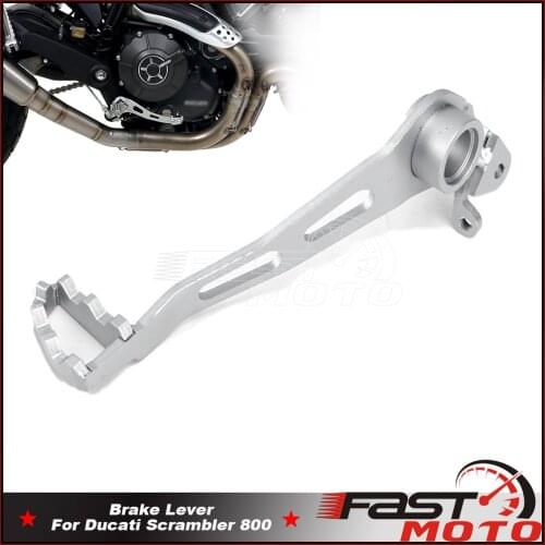 Motorcycle Right Feet Brake Lever For Ducati Scrambler 800 Full Trottle lcon Cafe Racer 2015-2021 Steel Plate Foot Shift Pedal