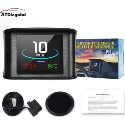 VSTM Head Up Display Car HUD OBD2 code reader Digital Meter Car Diagnostic Alarm LCD Display Speedometer Tacho Voltage Fuel