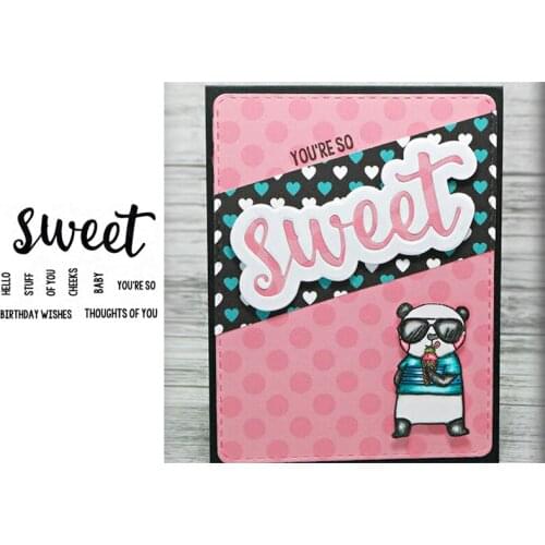 Sweet Sentiments Clear Stamps Diy Scrapbooking Painting Paper Cards Craft Decoration Transparent Stempels Silicone Seal