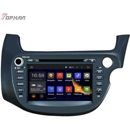TOPNAVI 8'' Quad Core Android 6.0 Car GPS Navigation for FIT/JAZZ RHD 2007- For Honda Autoradio DVD Multimedia Audio Stereo