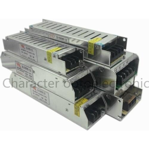 Ultra-Thin LED Power Supply DC12V 60W 100W 150W 200W 300W Adapter LED Lighting Transformer 220V 12V 24V For Led Strip