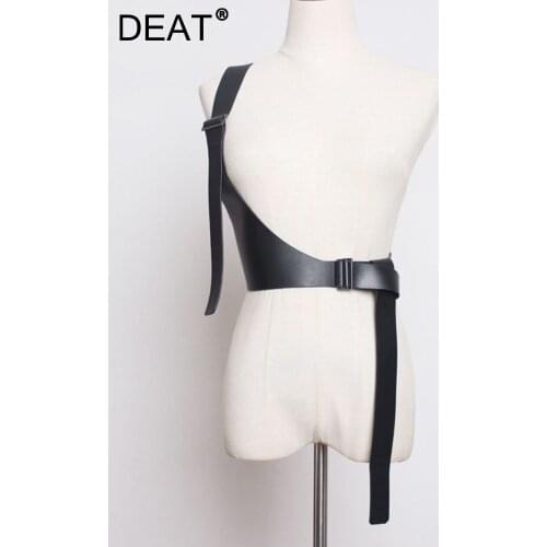 DEAT 2020 New Spring Fashion Women Strap Belt Solid Color Elastic Single Shoulder Strap Female Tide PD138