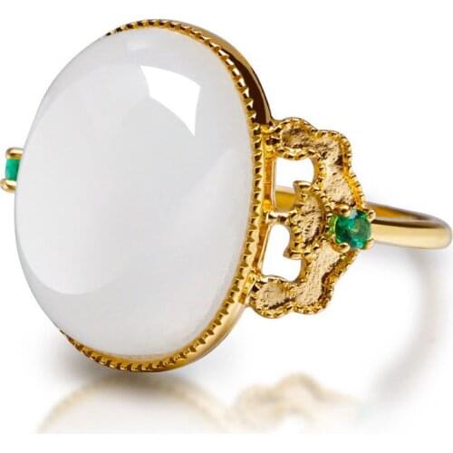 MENGYI Vintage Golden Jewelry Ring For Women Oval Cut Big Zircon 9 2 5 Rings Luxury Trendy Jewelry Party Gifts Wholesale