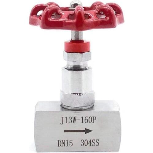 1/4" 3/8" 1/2" 3/4" 1" BSP Female Thread 304 Stainless Steel Shut Off Needle Valve 2 Way Pipe Fitting High Pressure