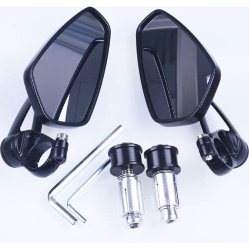 1 Pair Aluminum Motorcycle Rearview Mirror Scooter Parts Motorcycle Accessories For Kawasaki Yamaha Suzuki