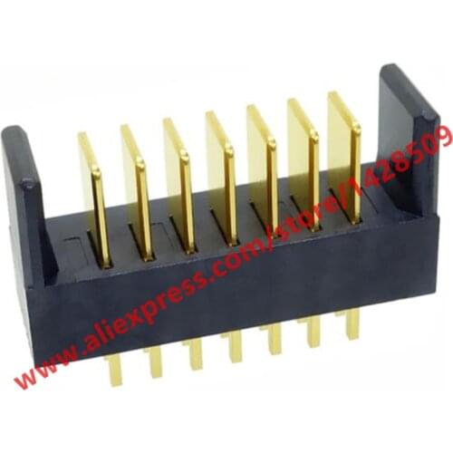 10pcs 7-pin Male Interface Socket 180 Degree 2.00mm Pitch Needle High-power Laptop BTB Battery Holder Connector