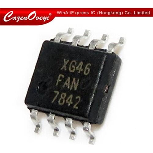 10pcs/lot FAN7842MX FAN7842 SOP-8 Half Bridge Gate Driver IC In Stock