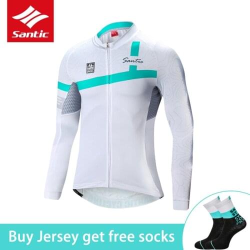 2019 Autumn Winter Men Long Sleeve Cycling Jersey Keep Warm MTB Road Bike Jersey UV Sun Protection Cycling Tops Bicycle Clothing