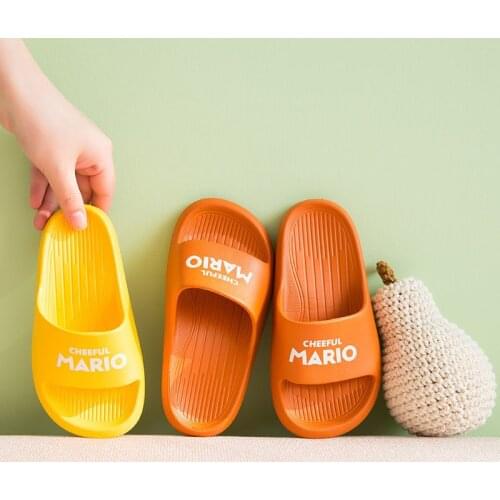 2021 Summer Boy Girl Cartoon Shoes Todder Kids Indoor Baby Flip Flops Pvc Infant Beach Casual Slippers Soft