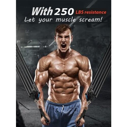 11Pcs/Set Latex Resistance Bands Crossfit Training Exercise Yoga Tubes Pull Rope Rubber Expander Elastic Bands Fitness Equipment