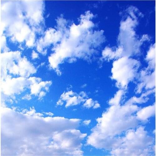 3d mural wallpaper Blue sky and white clouds ceiling custom 3d mural wallpaper tv backdrop ceilings