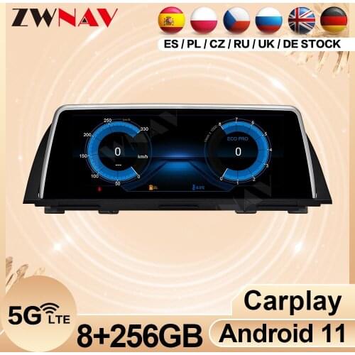 Carplay 8+256G Android Multimedia Screen For BMW 5 Series F10 F18 2011-2017 Auto Audio Radio Receiver GPS Video Player Head Unit