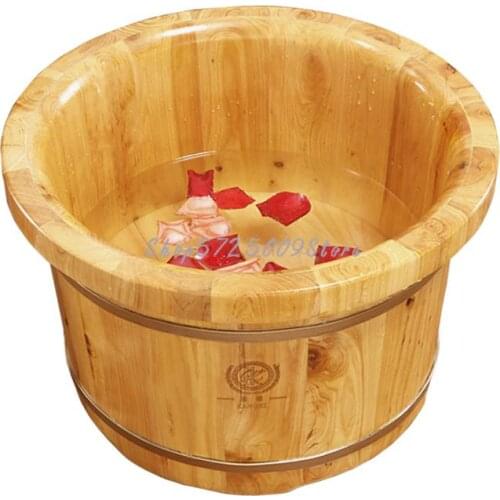 Thickened Edge Kangxi Cedar Foot Soaking Wooden Bucket And High Foot Bath Foot Washing Wooden Bucket Foot Bath Wooden Bucket