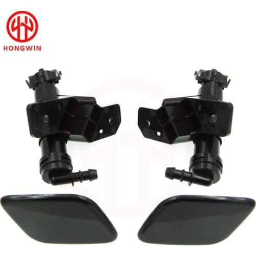 For KIA Sorento 2015 2016 2017 2018 Headlight Water Spray Nozzle 98671-C5000&98672-C5000 +Cap 98682-C5000&98681-C5000