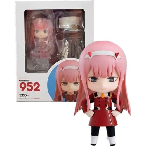 Darling in the FRANXX 002 ZERO TWO PVC Action Figure Toys 100mm Anime Q.ver 952# Figurine Toy