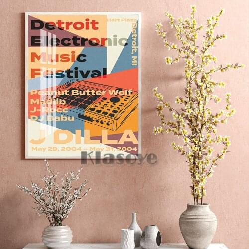 Electrophonic Music Festival Gig Poster Prints Wall Art Abstract Canvas Home Decor Painting Room Wall Stickers Bar Pub Club