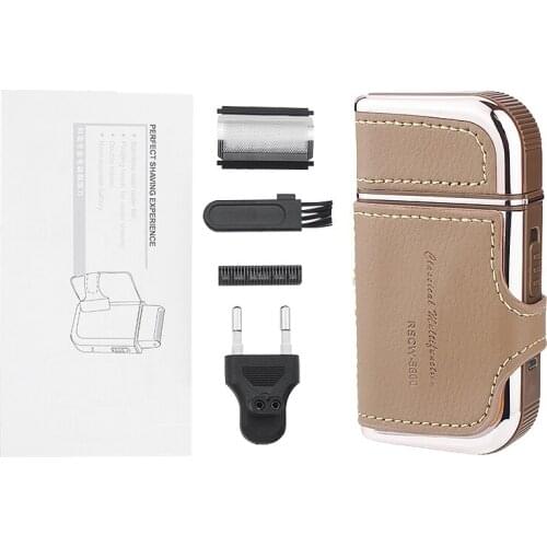 KEMEI Reciprocating Men Electric Beard Shaver Hair Trimmer Razor Single Blade Cutting Machine Retro Design Beard Barber Razor