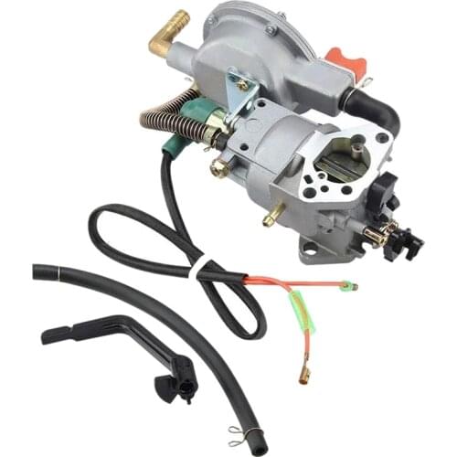 Lawn Mower Carburetor Set, Manual Dual Fuel Carburetor Gas Generator 17210 ZE3 505 Air Filter for GX390 188F 190F