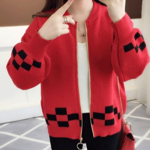 High Quality Sweaters Autumn Cardigan Womens Casual Sweet Knitted Sweaters Long-sleeve Tops Female Sweaters Coat Open Stitch