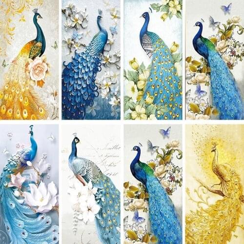 Animal Bird Diamond Painting 5D Full Square Drill DIY Peacocks Diamond Embroidery Mosaic Living Room Home Decor Art