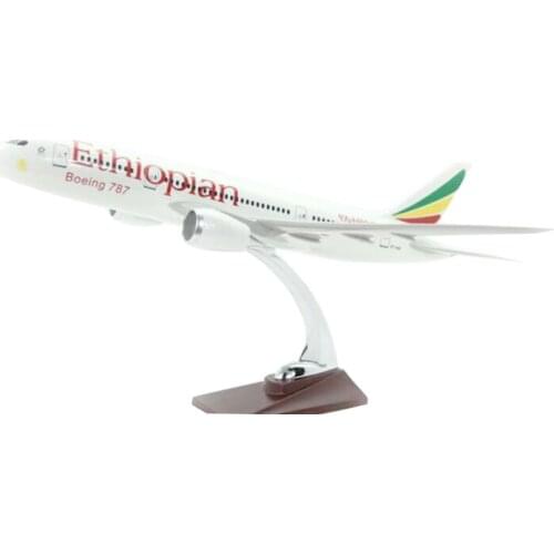 43-47CM Plane Ethiopian Airlines Boeing B787 Airplane model Resin Diecast 1/150 Aircraft model Collection Gift