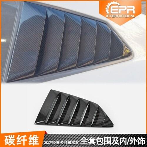 Suit For Gtr R35 08 15 Modified Ts Carbon Fiber Shark Fin Rear Window Louver Car Exterior Hot
